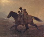 Eastman Johnson A Ride for Liberty-The Fugitive Slaves oil painting reproduction